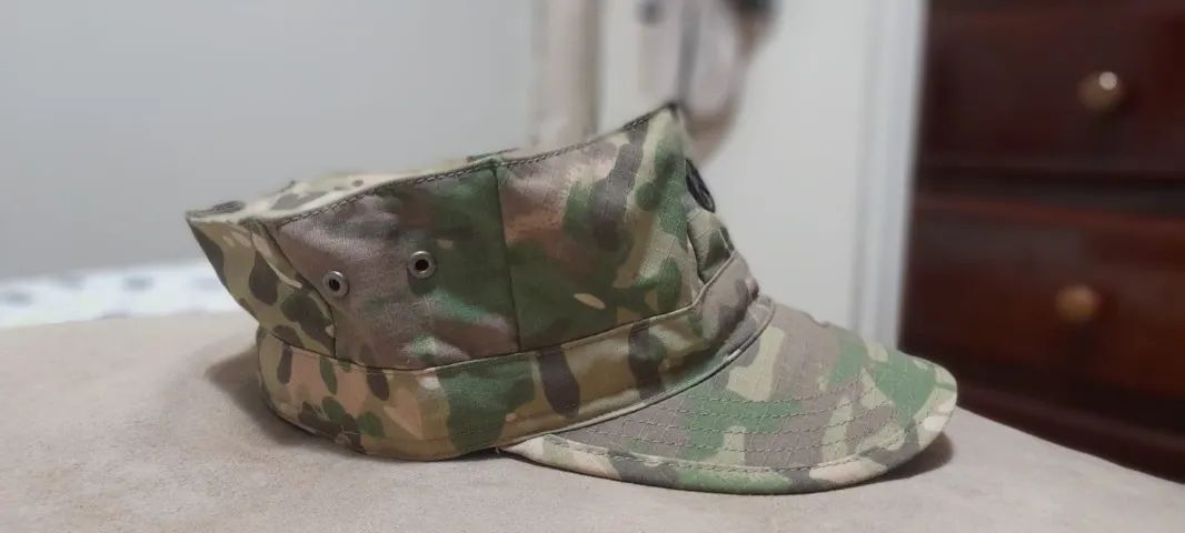 Gorra militar US 8 pontas camuflado multicam tamanho 60. - Foto 2