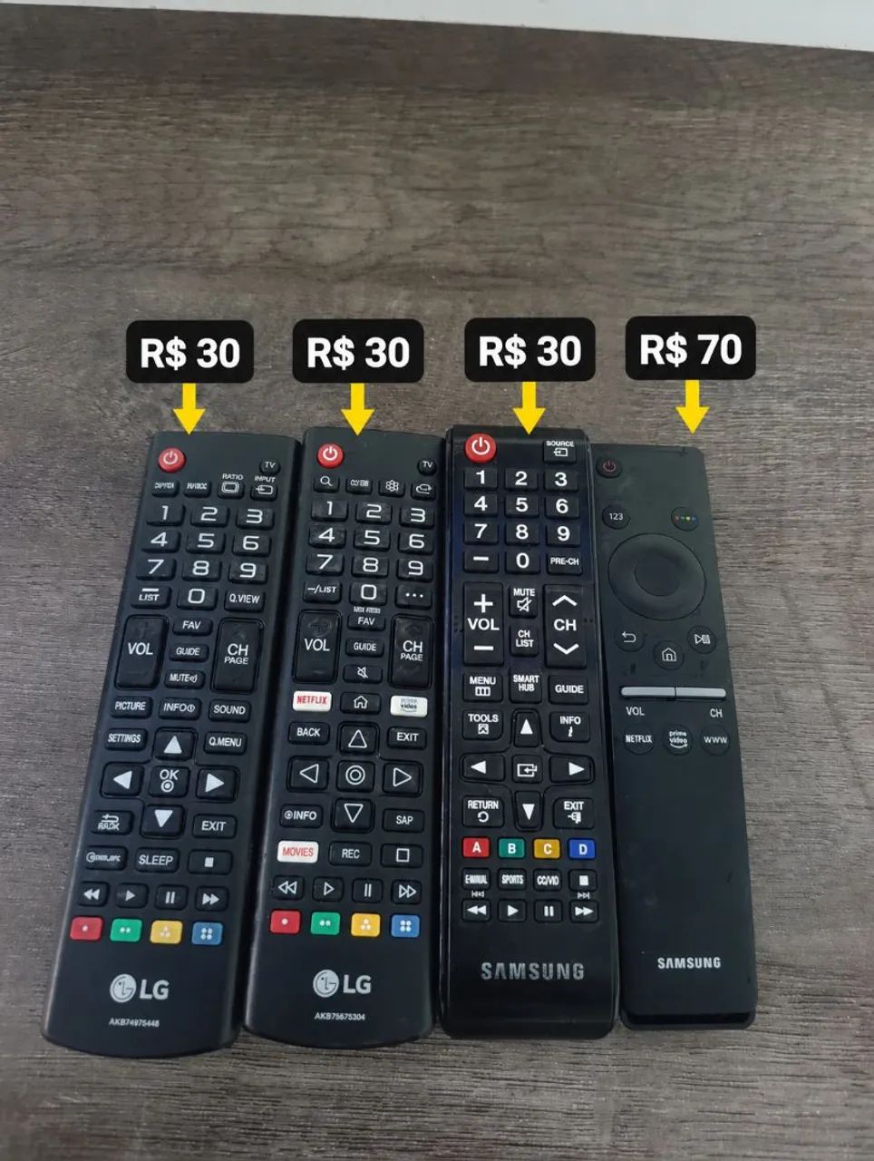 Controles de tv originais 