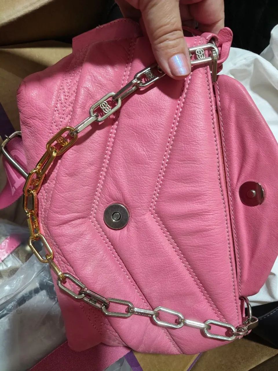 Bolsa Couro legítimo Schutz  - Foto 2