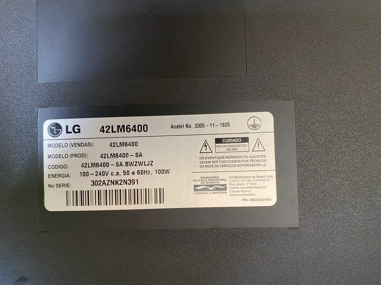 Tv LG 42 polegadas - Tela quebrada  - Foto 2
