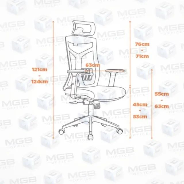 Cadeira de Presidente Lugano ergonômica e ajustável ENTREGAMOS DF E ENTORNO - Foto 5