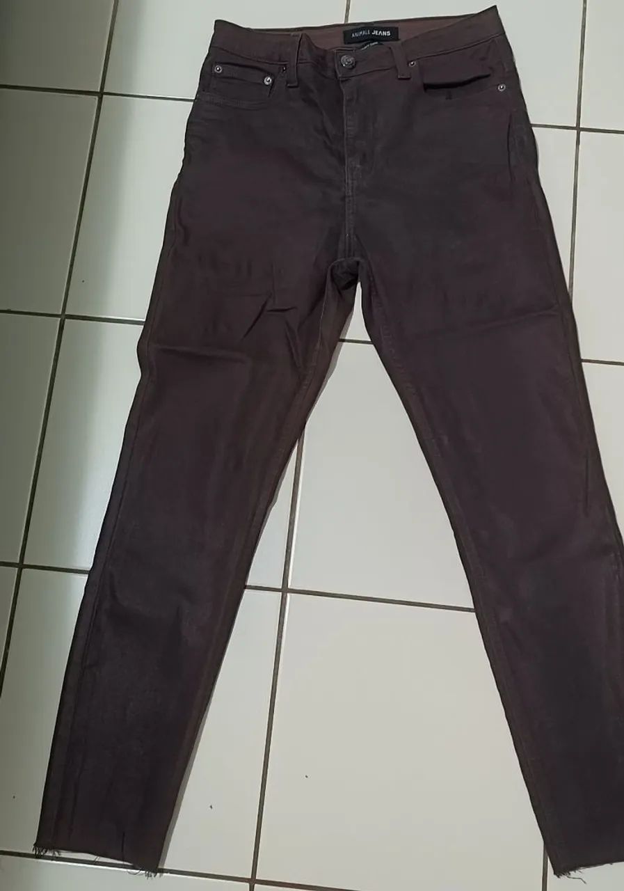 Calça Resinada marrom Animale Tam 40