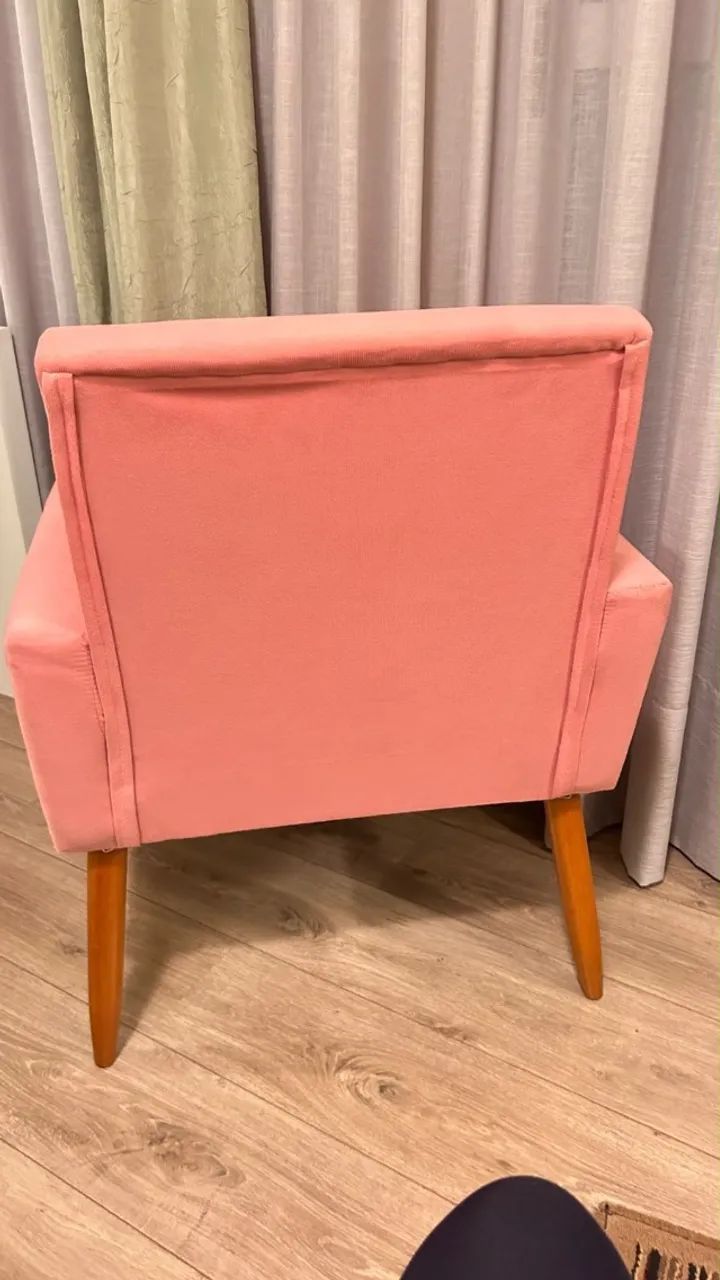 POLTRONA EM SUEDE (C045) - Foto 4