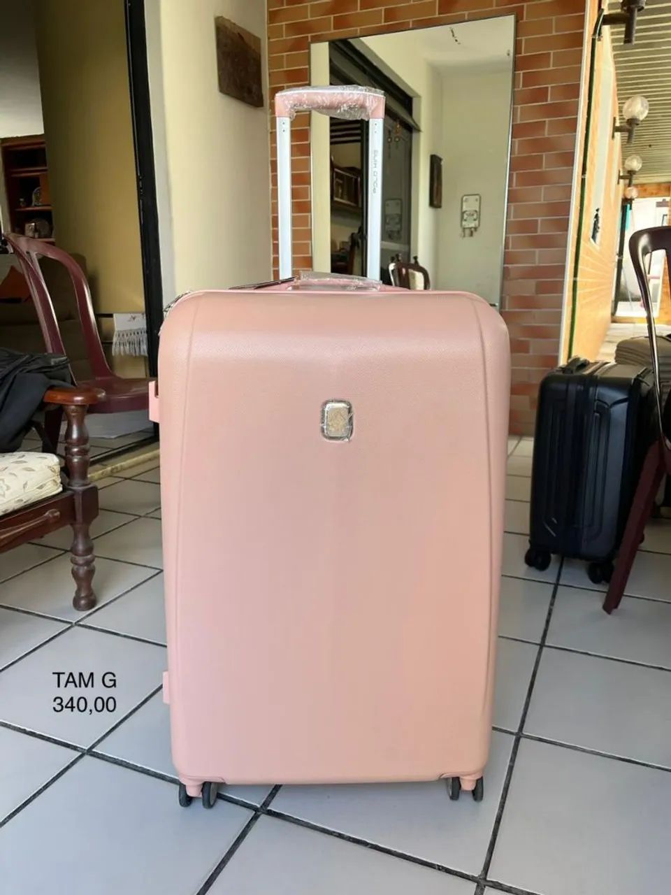 Mala tamanho G rodas duplas giro 360.
