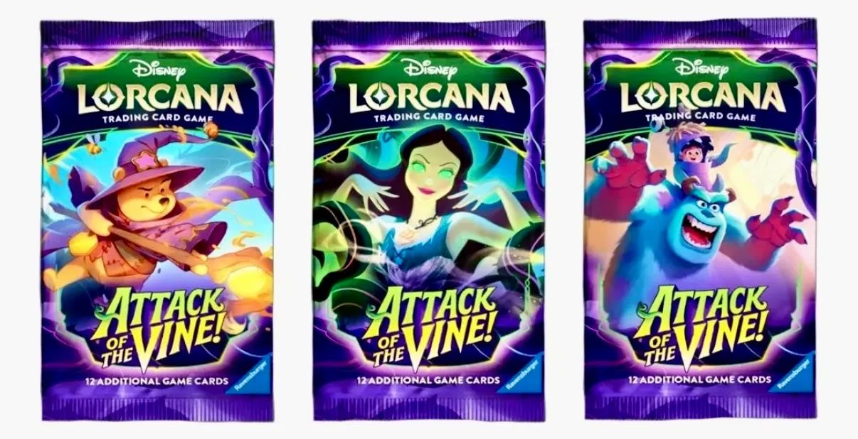 Disney LORCANA Attack of the VineBOX未開封 Disney Lorcana Attack Of The Vine Booster Box 24 packs Inglês