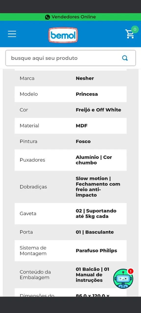 Vendo Balcão MDF Novo - Foto 4