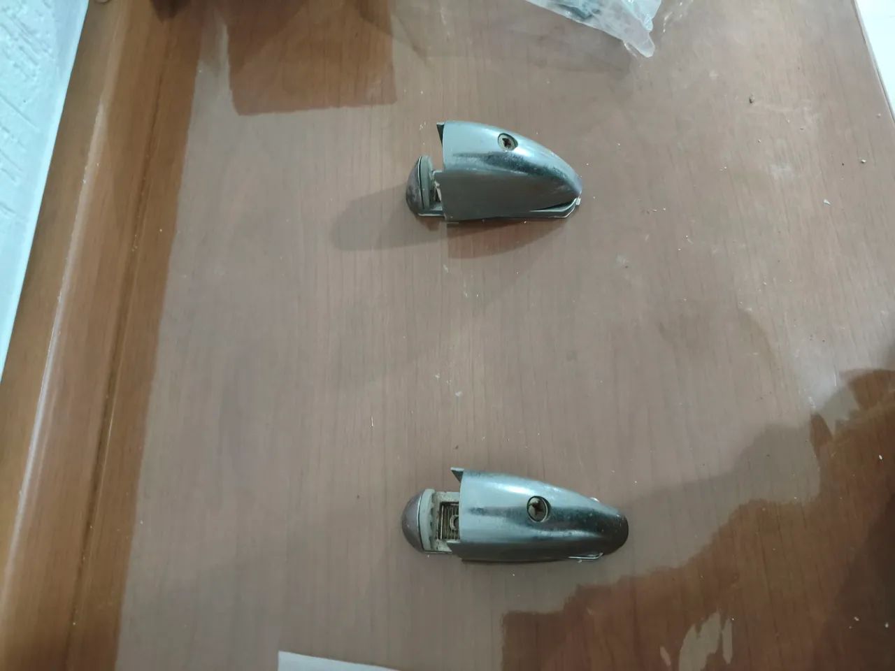 Mesa de vidro temperado com suporte para parede - Foto 5