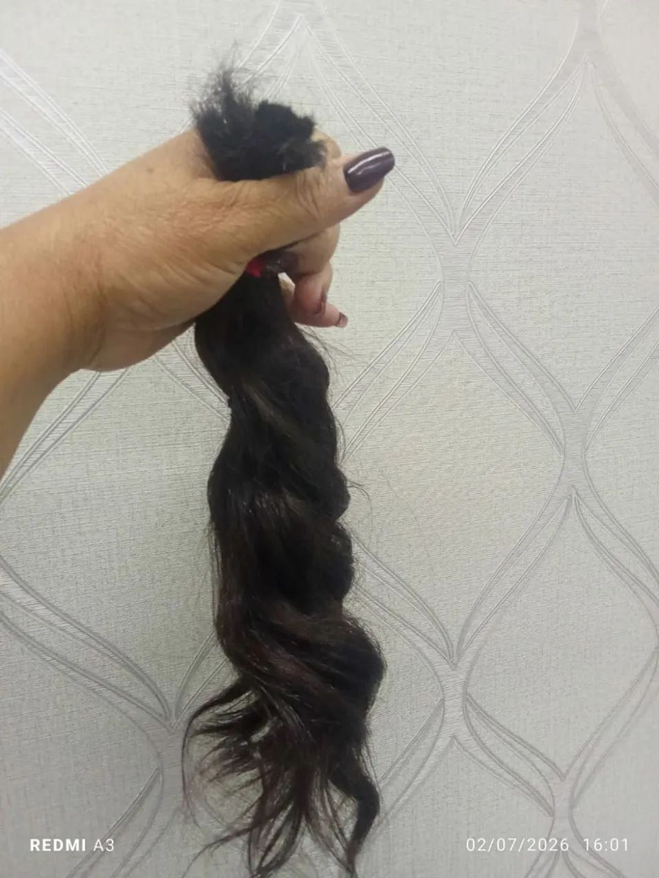 Cabelo 100% humano brasileiro.
