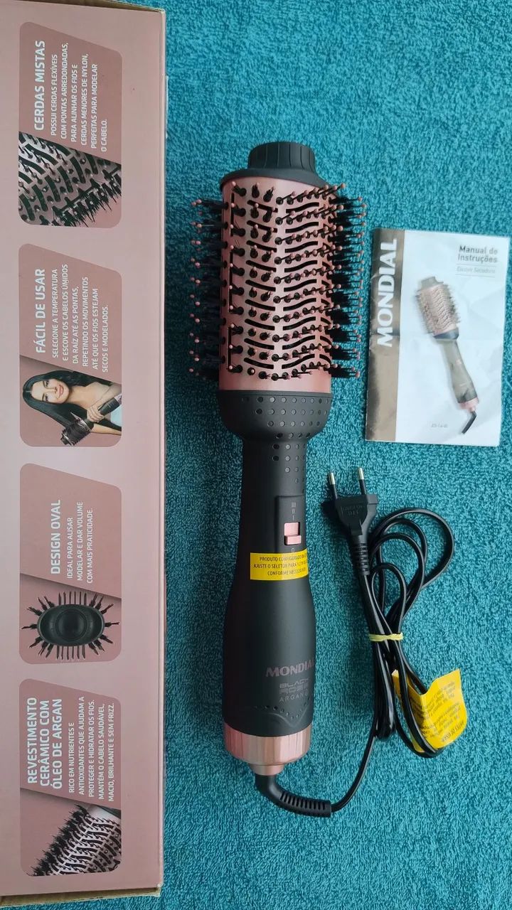 Escova secadora MONDIAL (3 em 1) Seca, alisa e modela. - Foto 6
