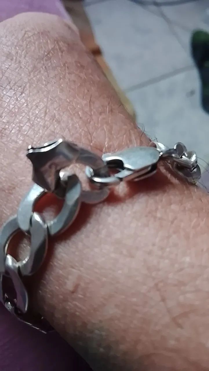 Pulseira de prata  - Foto 5
