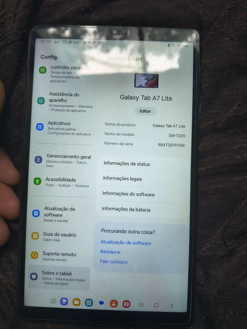 Vendo Tablet Samsung A7 lite top e conservado  - Foto 3