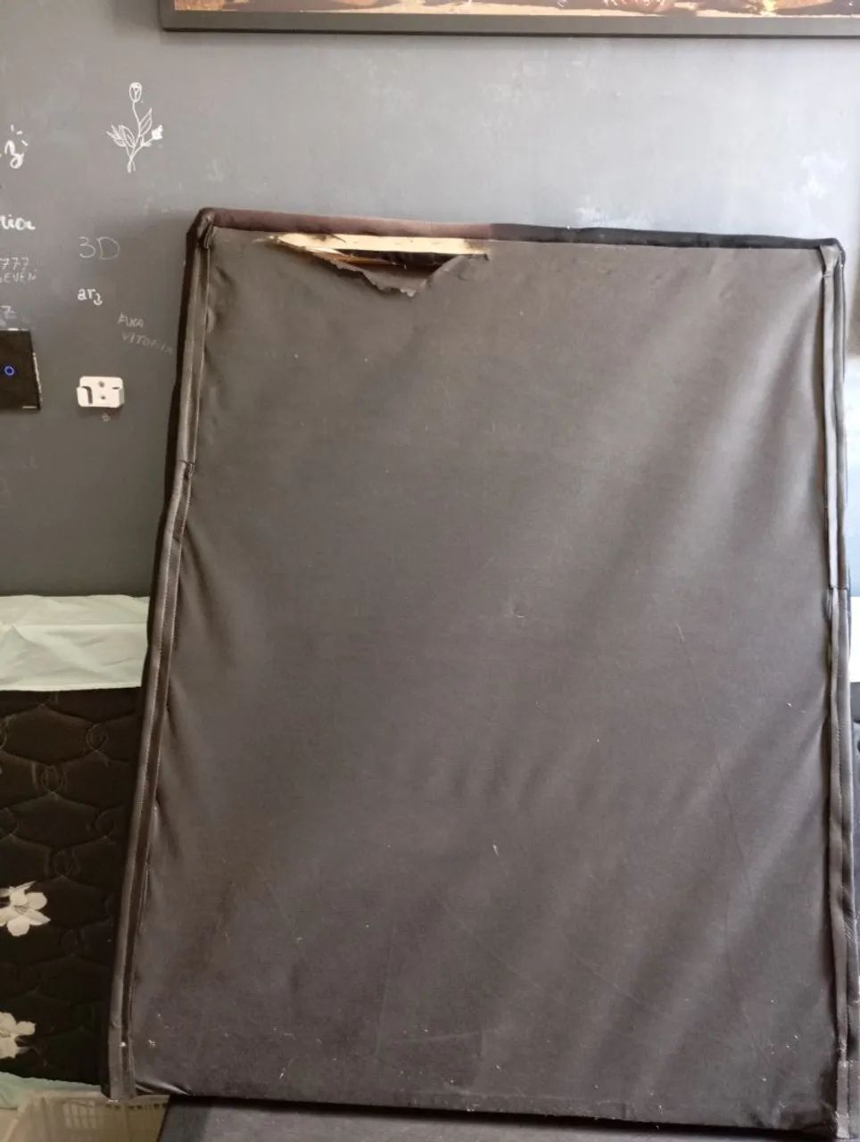 Vendo cabeceira de cama solteiro (baixei para vender rápido) - Foto 2