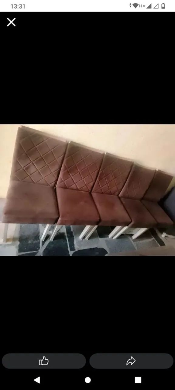 Mesa de vidro com 6 cadeiras - Foto 3