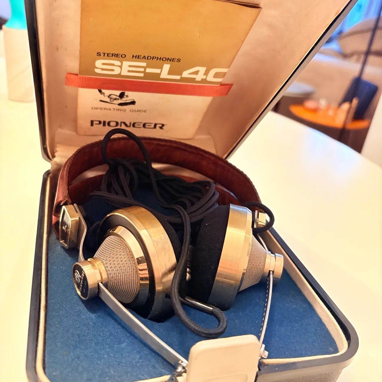 Fone De Ouvido Vintage Pioneer SE-L40 Com Estojo Original - Raro