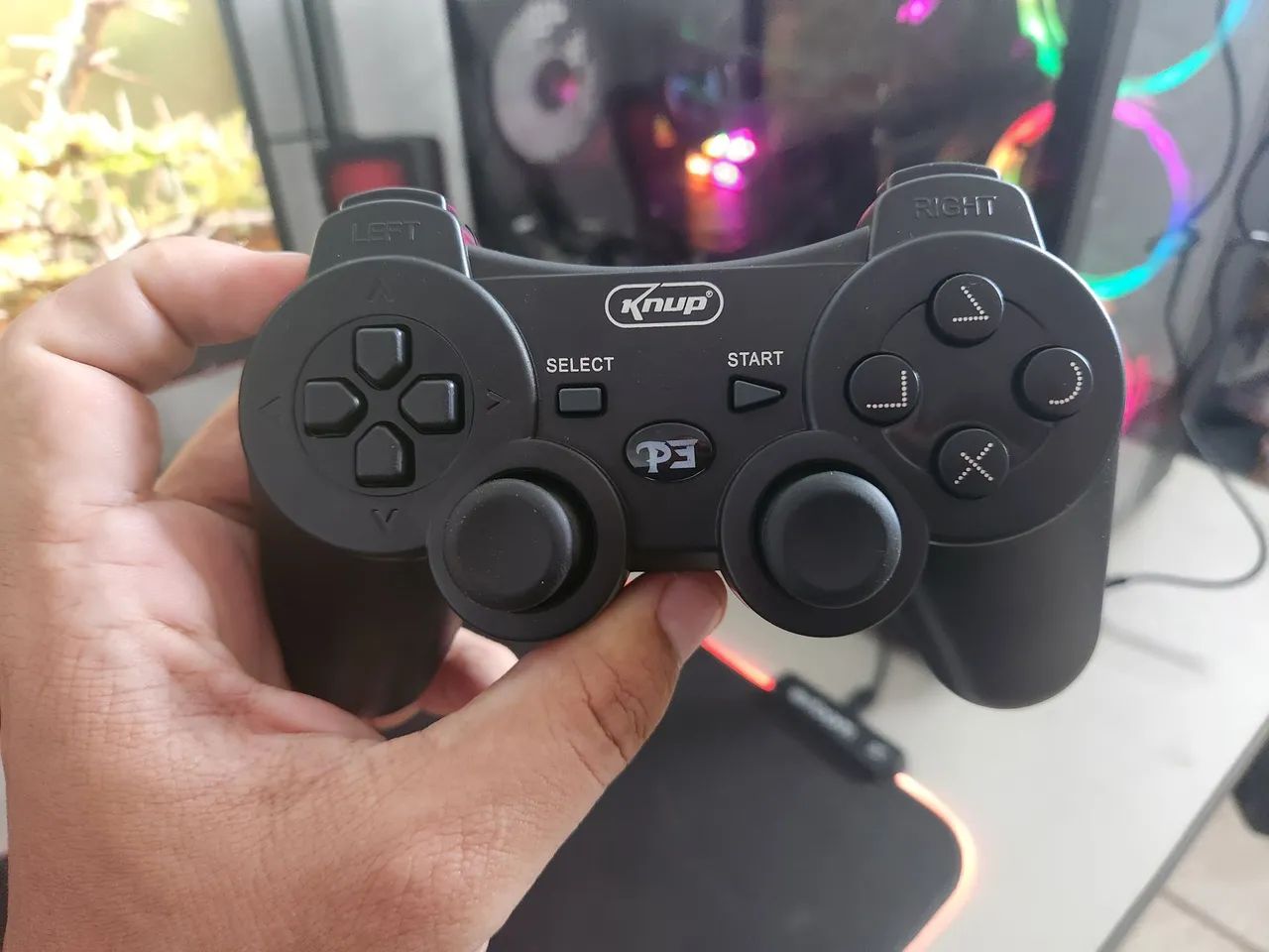 Controle PS3 e PC novo - Foto 2