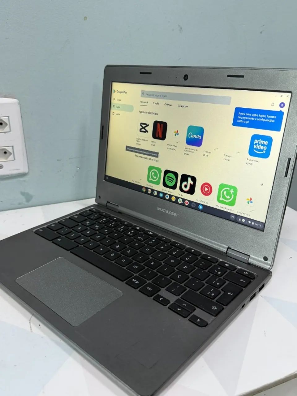 Notebook Chromebook Multilaser M11C 2GB RAM / 32GB - Bateria até 8h  - Foto 5