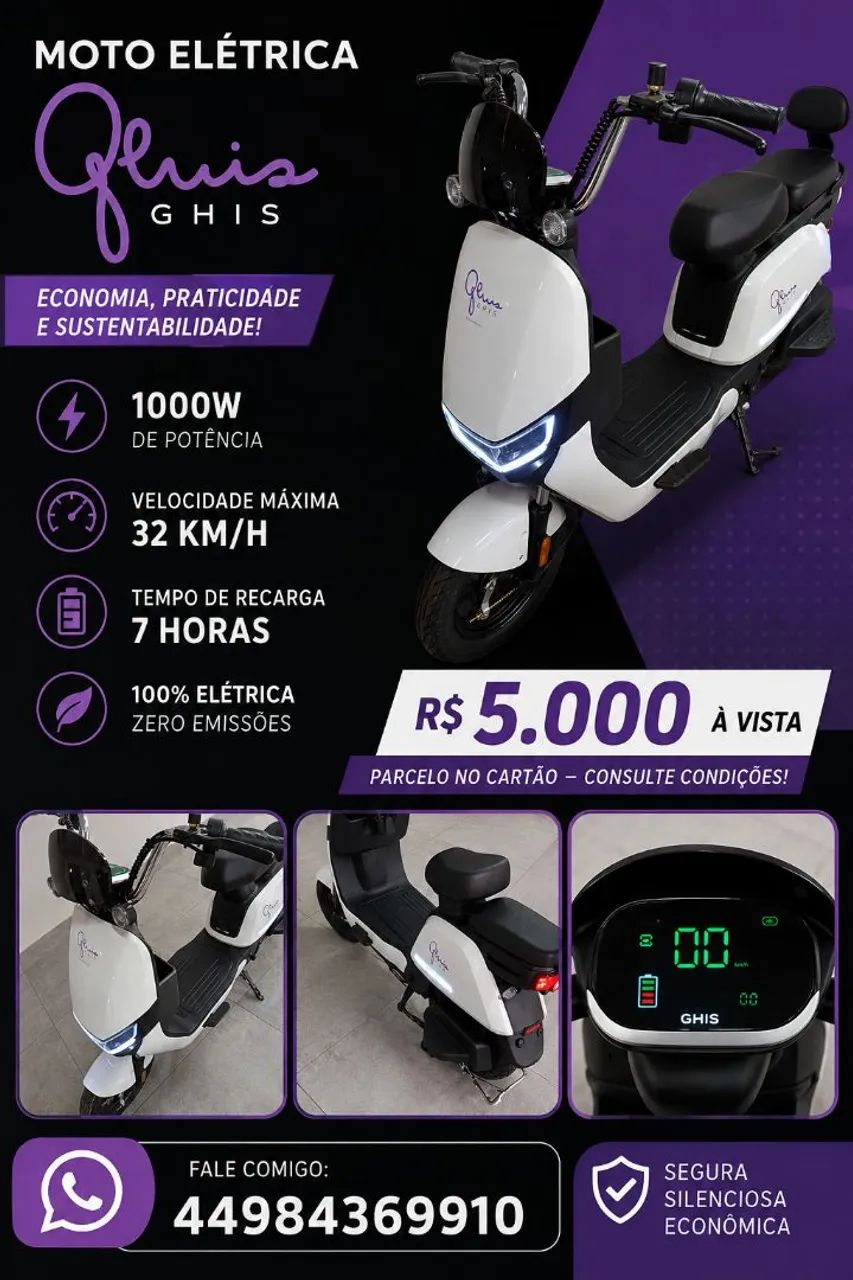 Moto elétrica GHIS - Foto 5