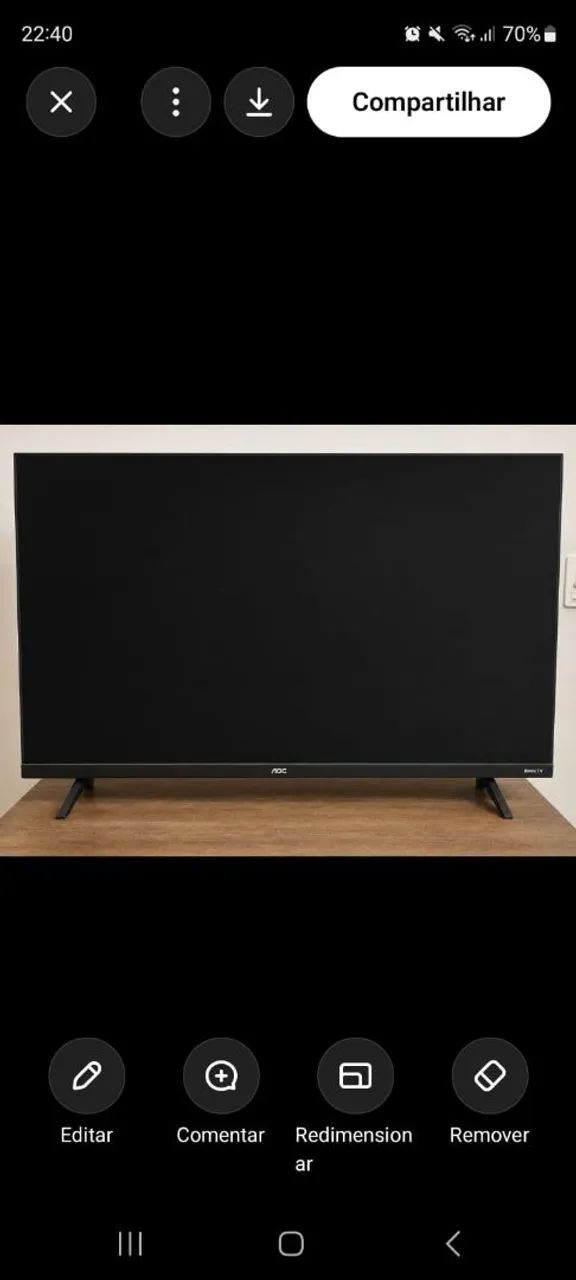 Smartv AOC 32 polegadas R$750,00