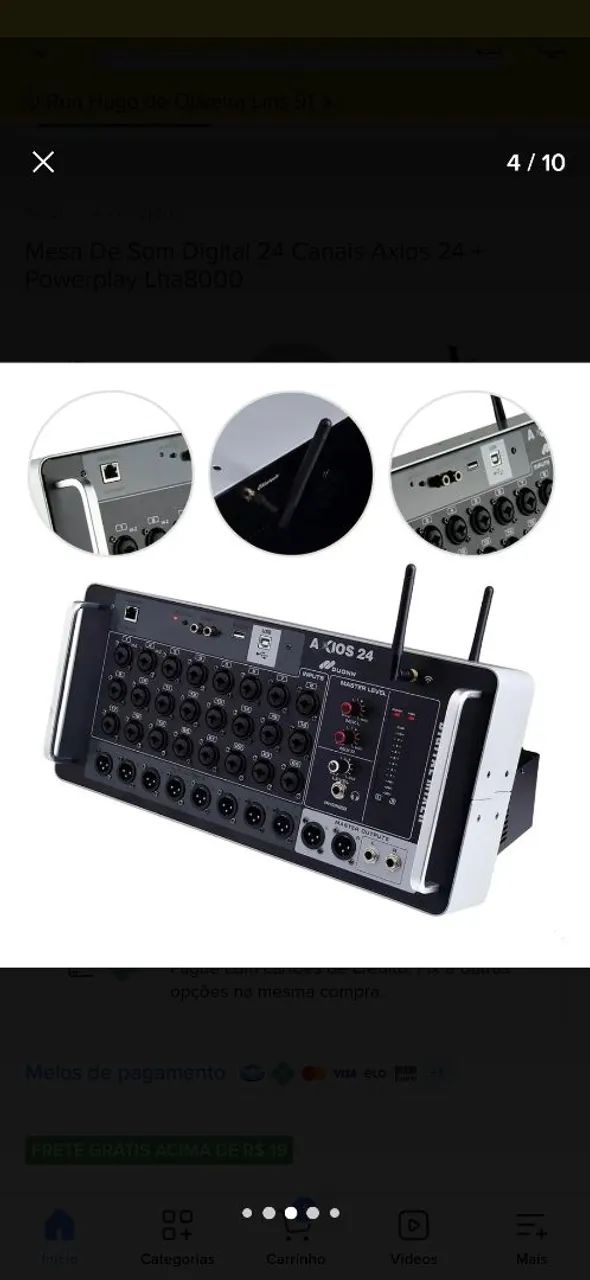 Mesa de Som Digital Duonn Axios 24S Nova - 24 Canais