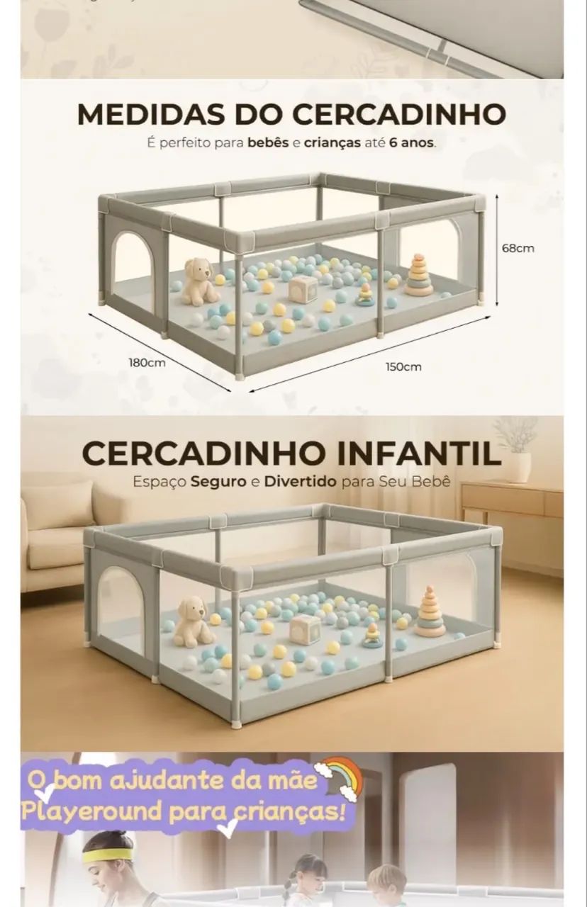 Cercadinho Infantil Completo - Foto 4