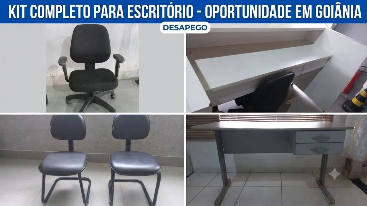 Kit Escritório Completo (Desapego)