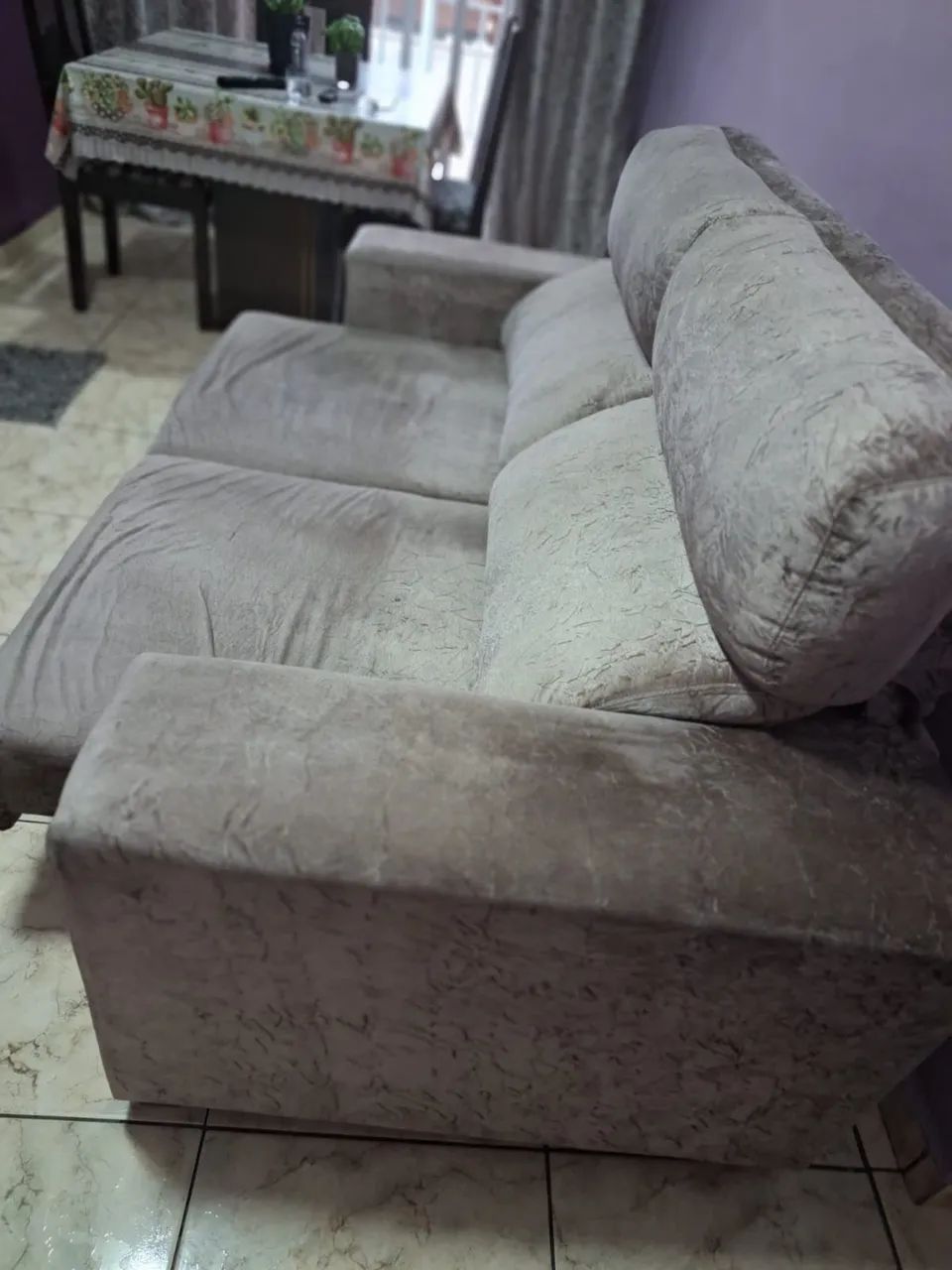 Sofá retrátil - Cinza claro (USADO) - Foto 3