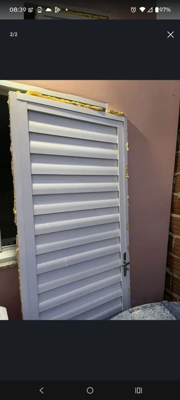 Porta em alumínio branco  - Foto 2