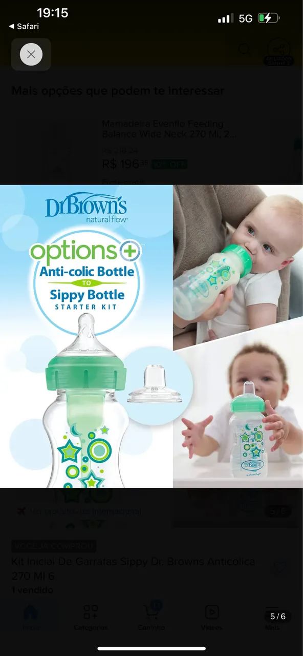 Dr Browns Options + 6 m + sippy cup  - Foto 3