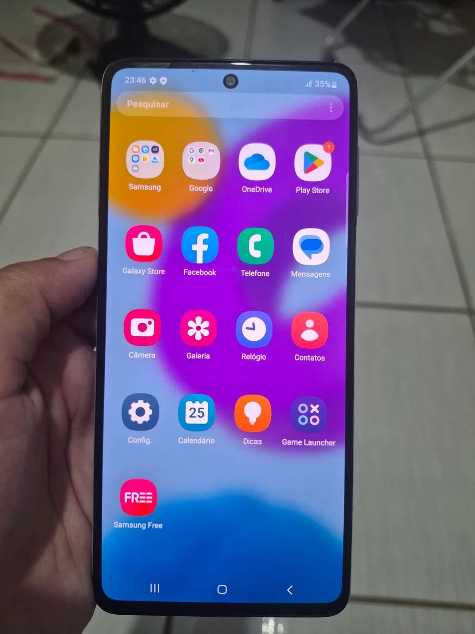 Celular M52 com fundo rachado, mas funcionando perfeitamente  - Foto 4
