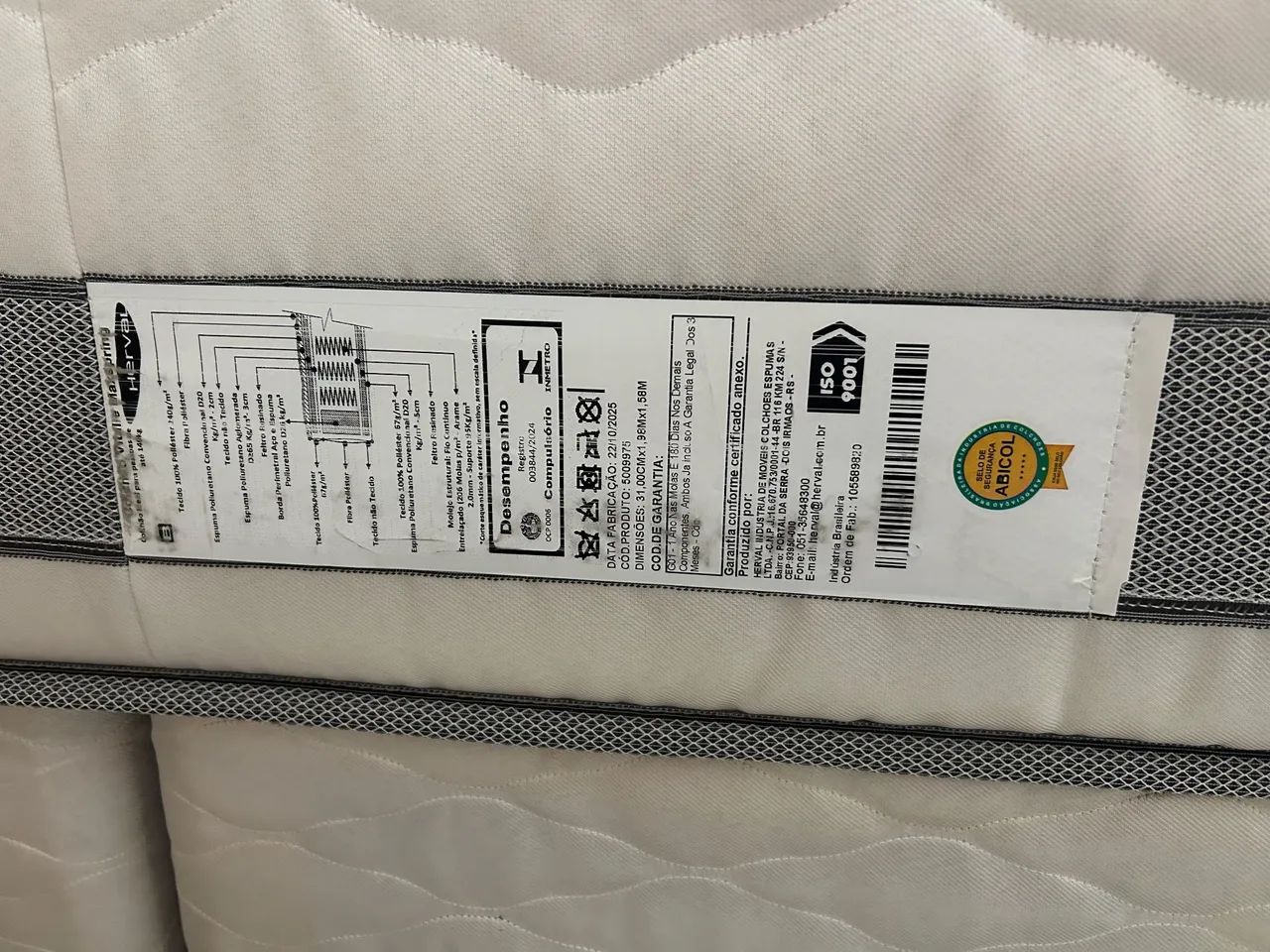 Cama Box Queen Herval Vitale com 9 meses de uso - Foto 2