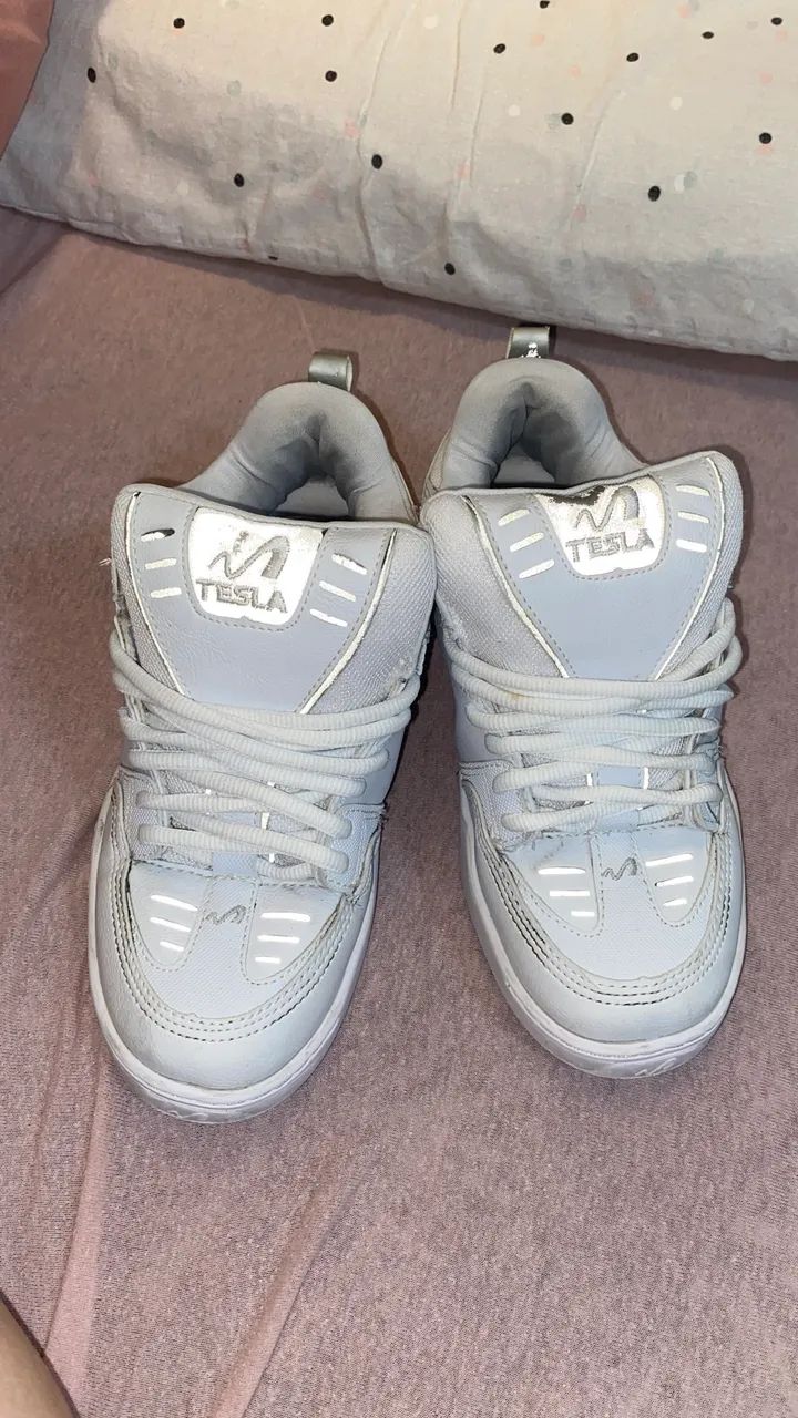 tênis tesla nine9 branco - Foto 3