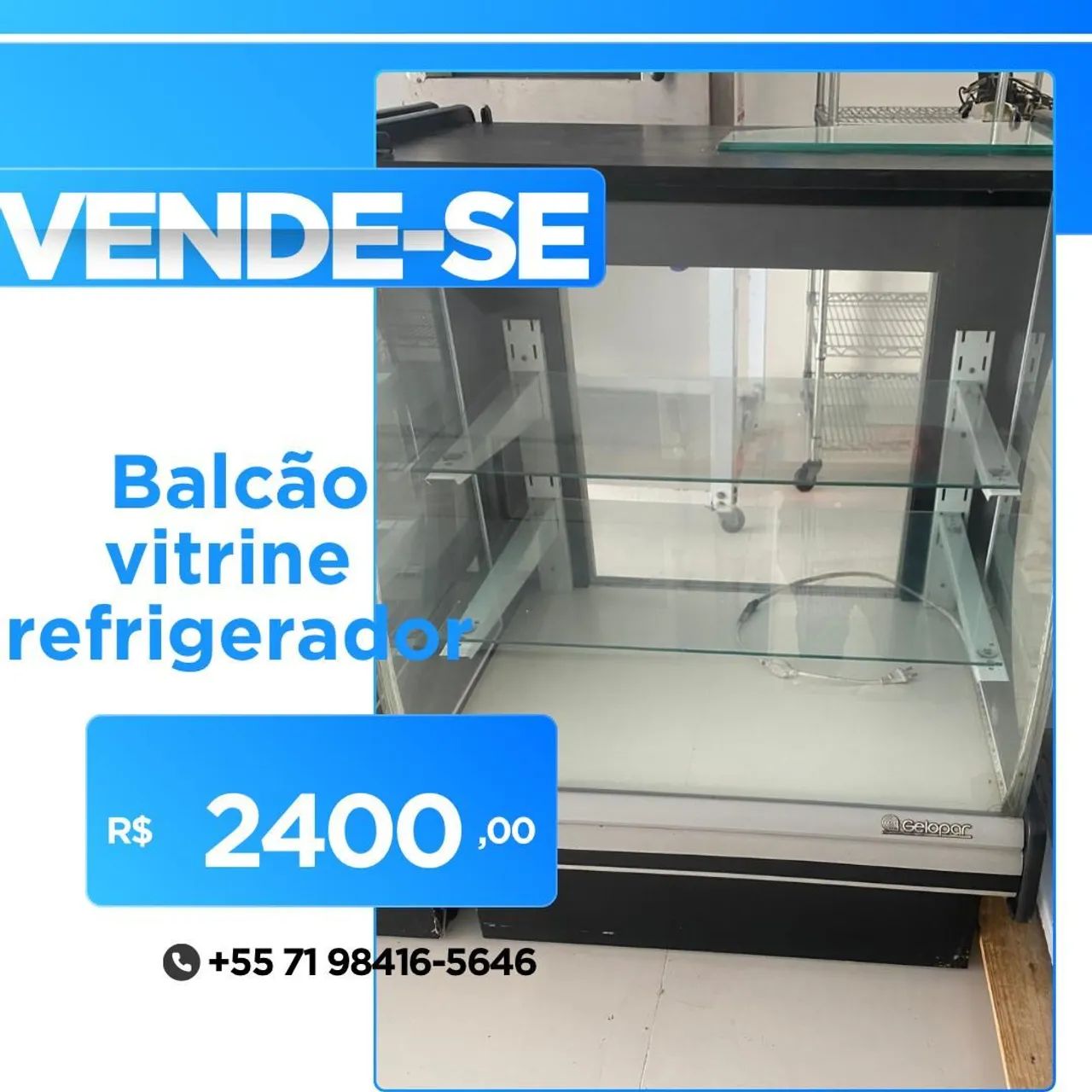 Balcão Vitrine refrigerador 