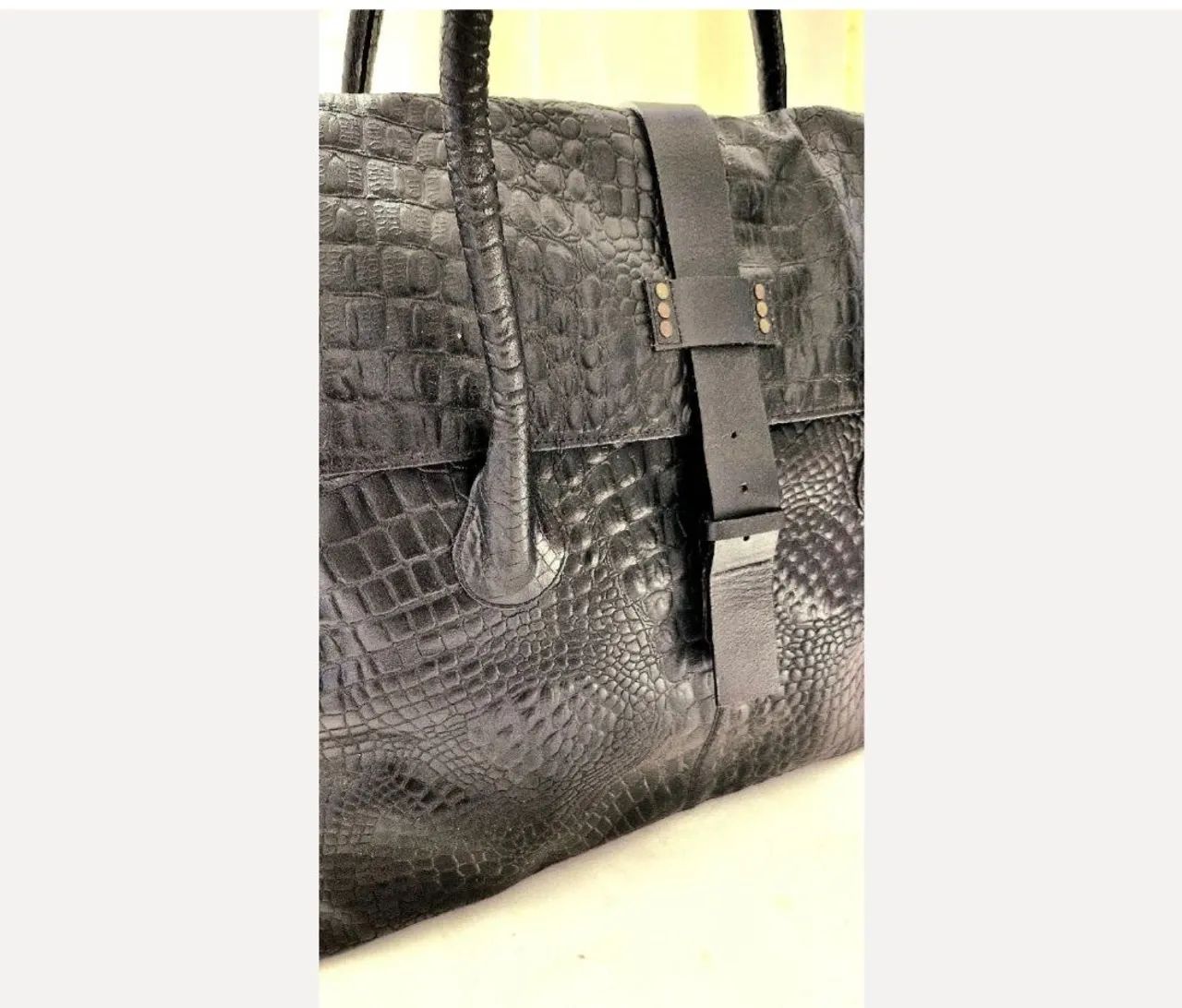 Bolsa Zara estilo Mala 100% couro - Foto 2