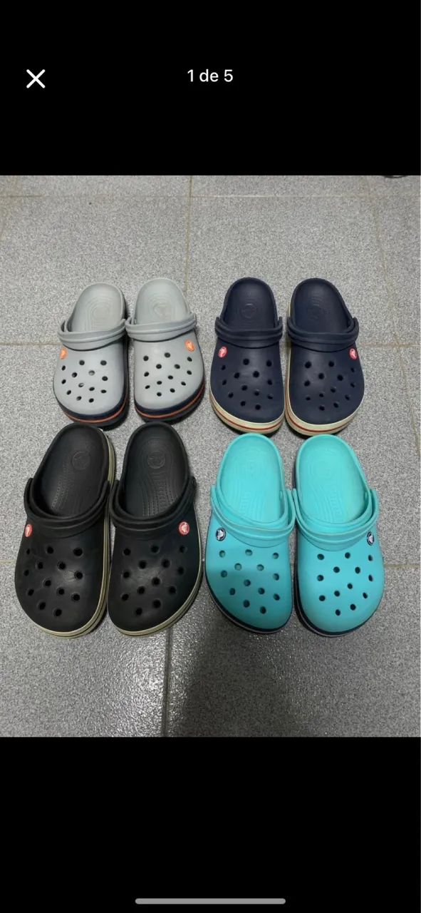 Vendo kit 4 Crocs originais