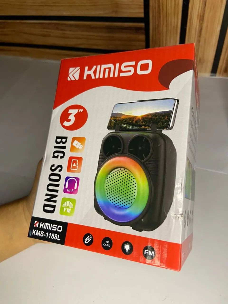 MINI CAIXA DE SOM KIMISO KMS-1188L - Foto 2
