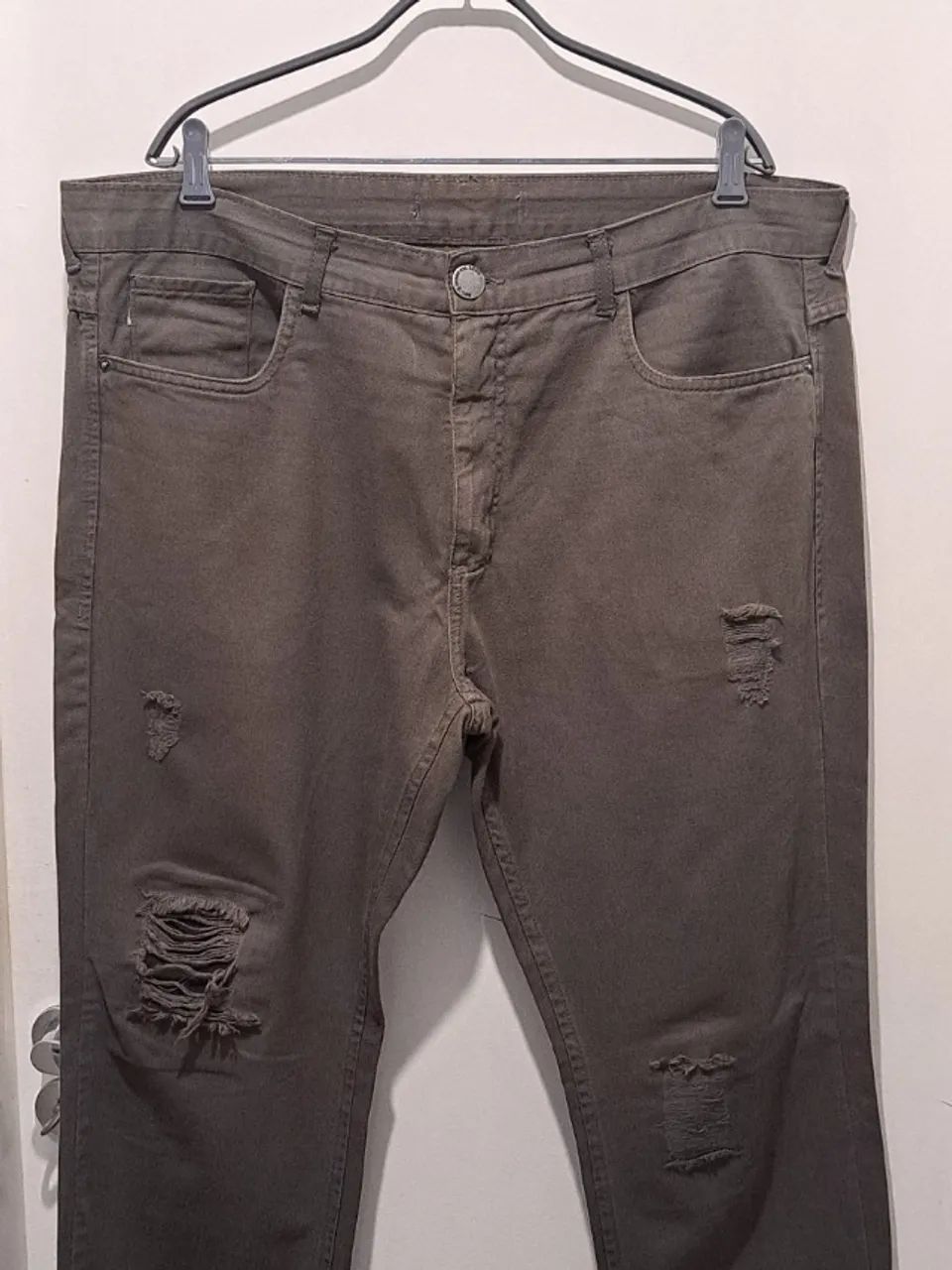 Calça Verde Militar Hering - Slim (48) - Foto 5