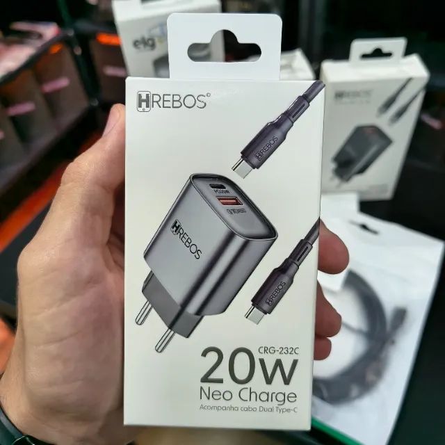 Carregador Turbo Vários modelos Para Iphone e Android USB C, Micro USB, Lightning - Foto 5