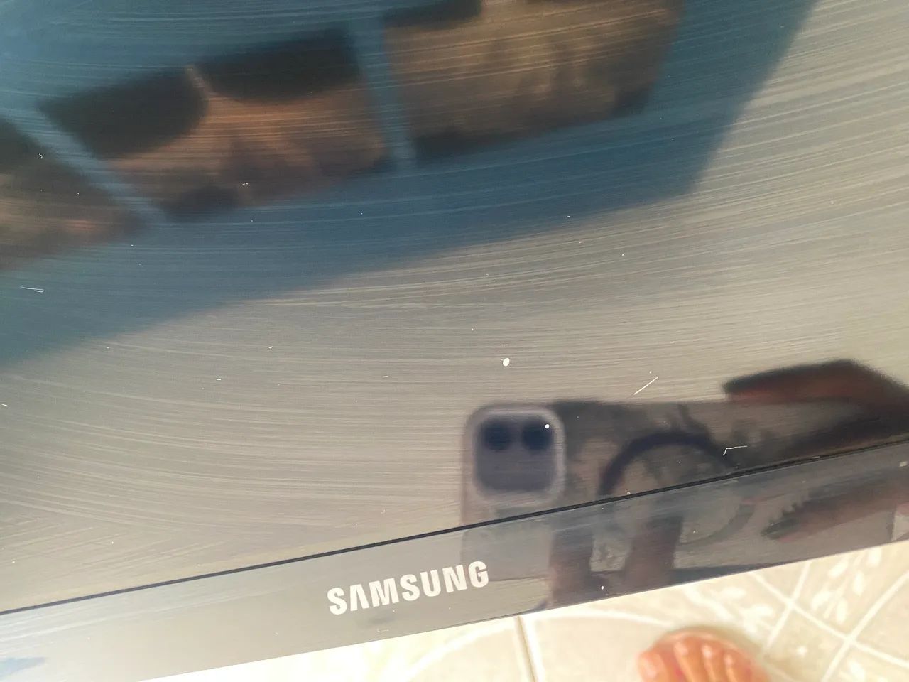 Smart TV queimada para retirada de peças  - Foto 4