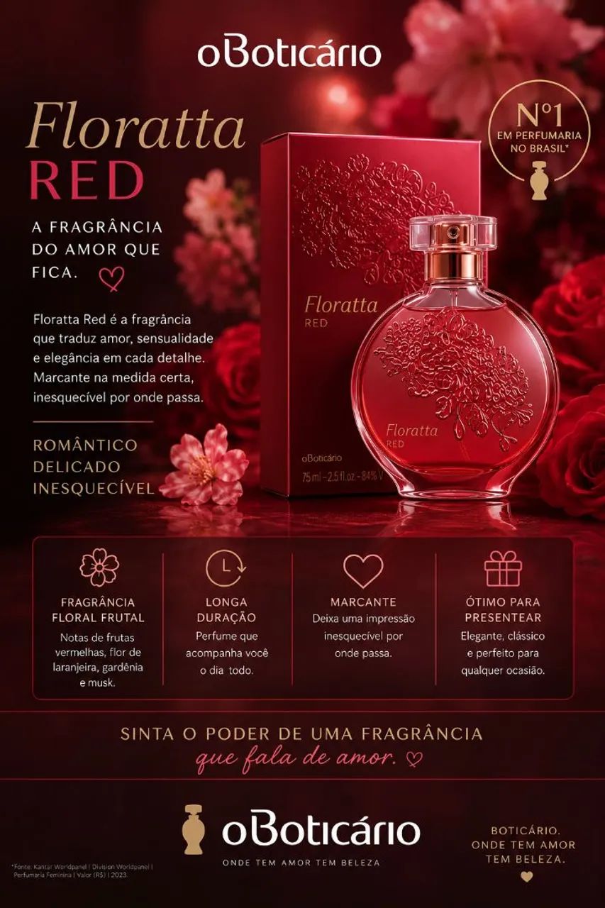 Floratta Red desodorante 75ml - Foto 3
