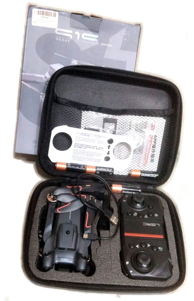 Drone S1s MAX 6k Brushless 2 Bat. DEFEITO no sinal c/ rádio