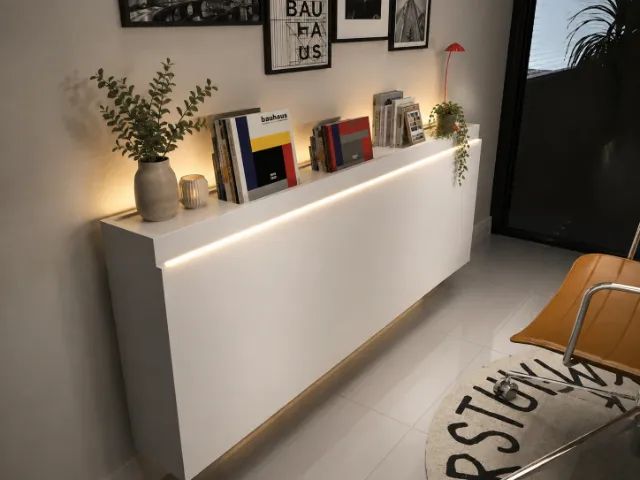 Mesa Negretta Top Multifuncional . Dobrável com Armário para guardar livros e notebook - Foto 2