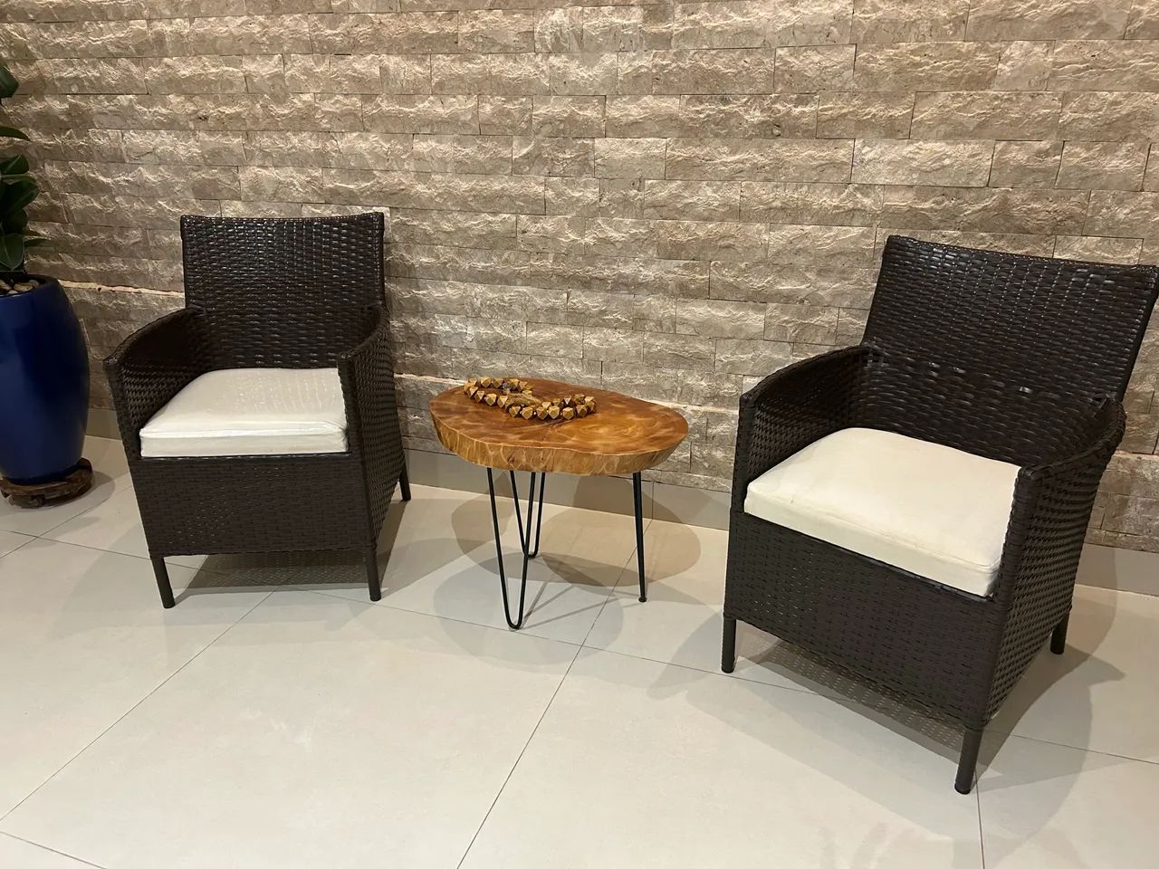 Poltronas Gourmet área interna e externa