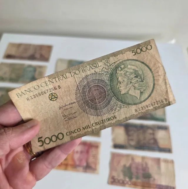 Coleção 14 cédulas antigas do Brasil - diversas épocas - Foto 5