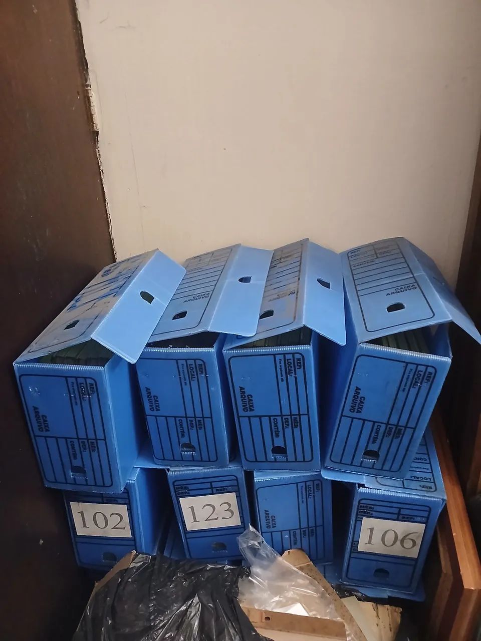 Pastas para documentos usadas 