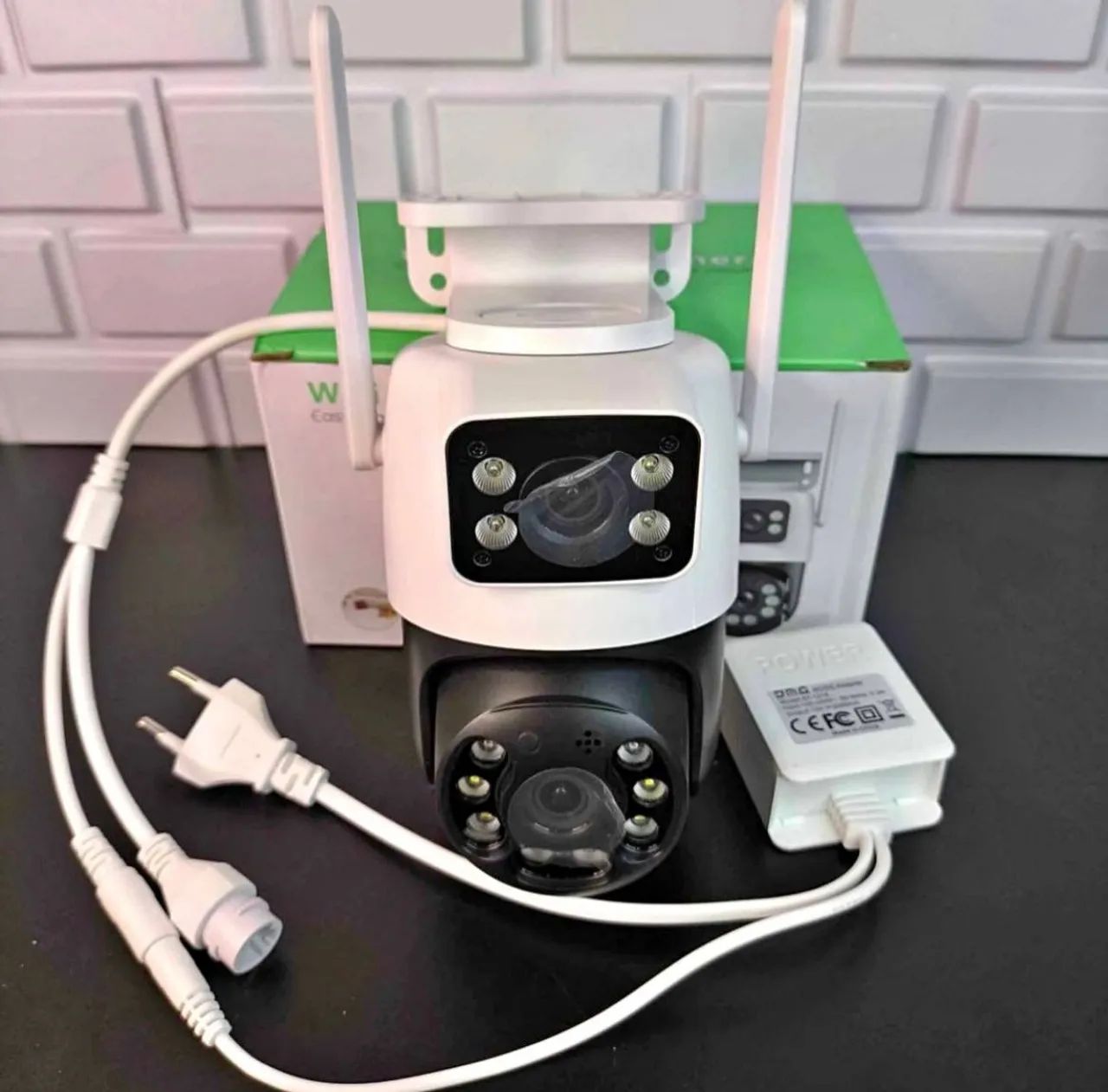 Câmera de Segurança Inteligente Wi-Fi Lente Dupla HD - Pronta Entrega - Foto 2