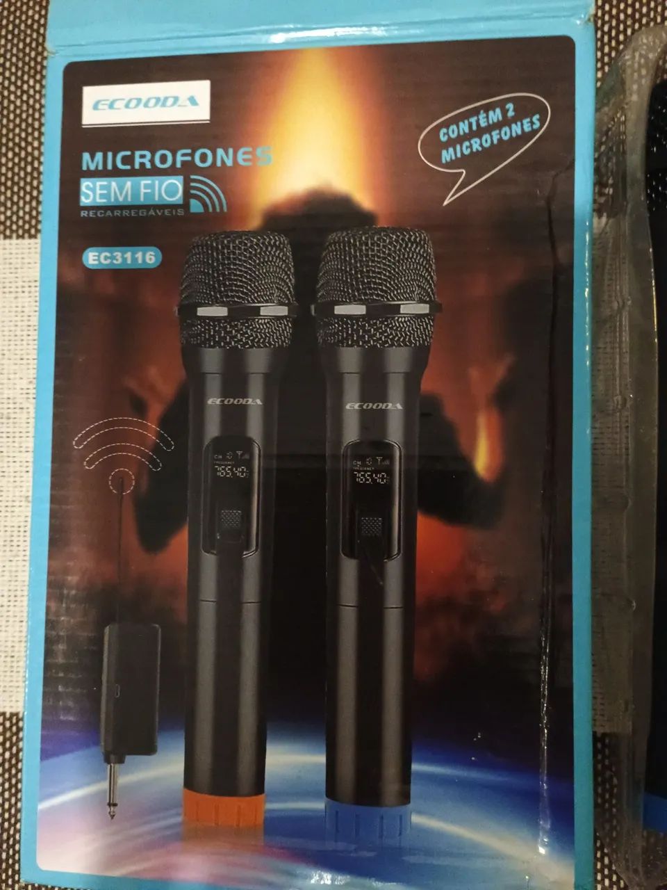 2 Microfones sem fio. - Foto 2