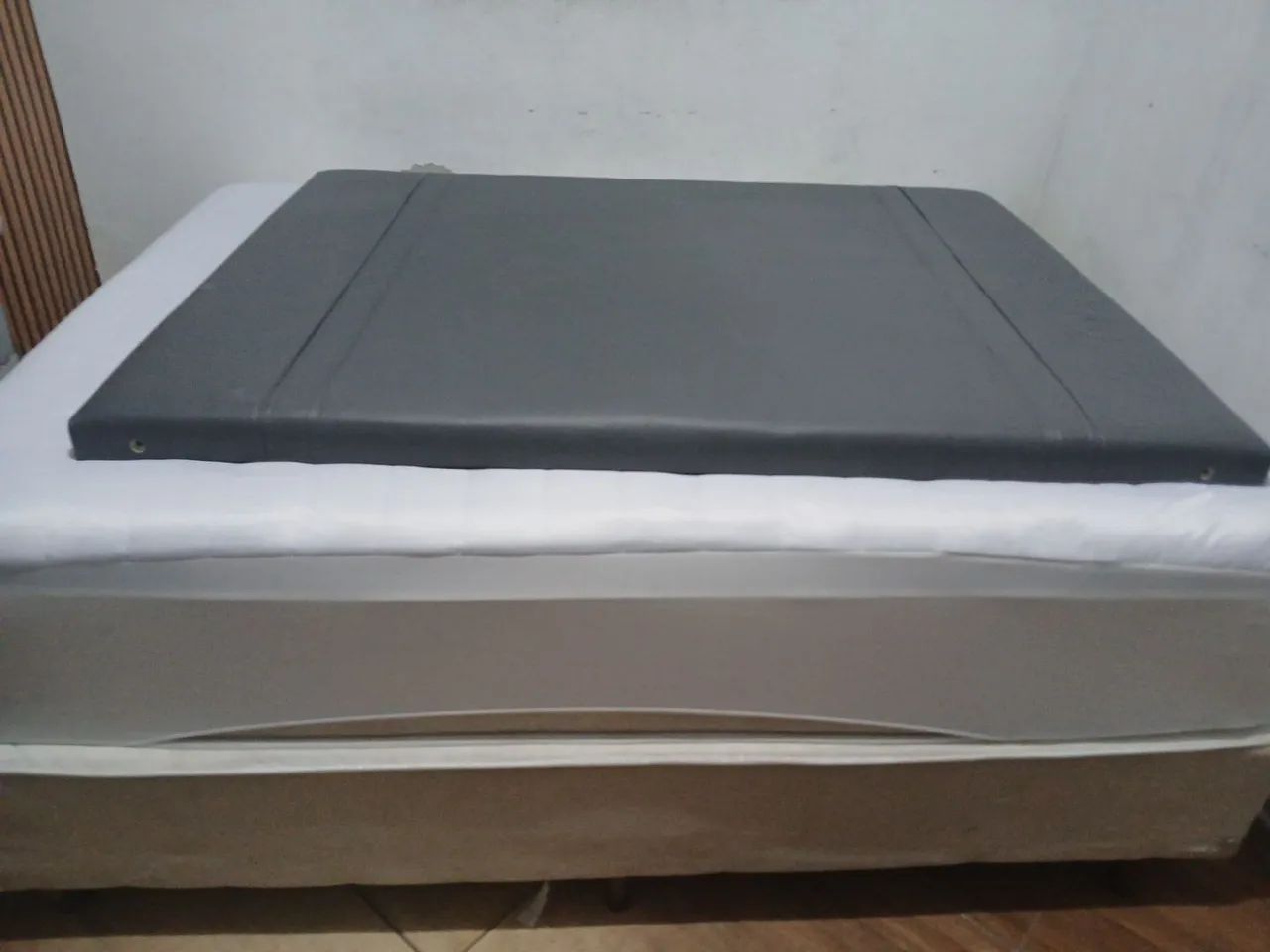  Cama Queen Completa Ortobom + Cabeceira | Estado de Nova | 1 Ano de Uso