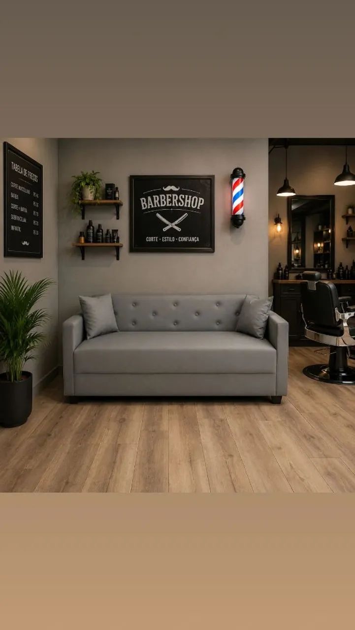 SOFÁ EM CORINO para recepção, Airbnb, residências, ESCOLHA a COR! - Foto 5