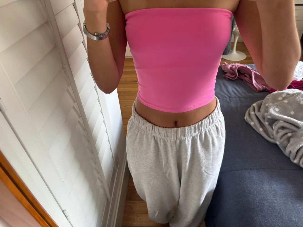 Tube top rosa 
