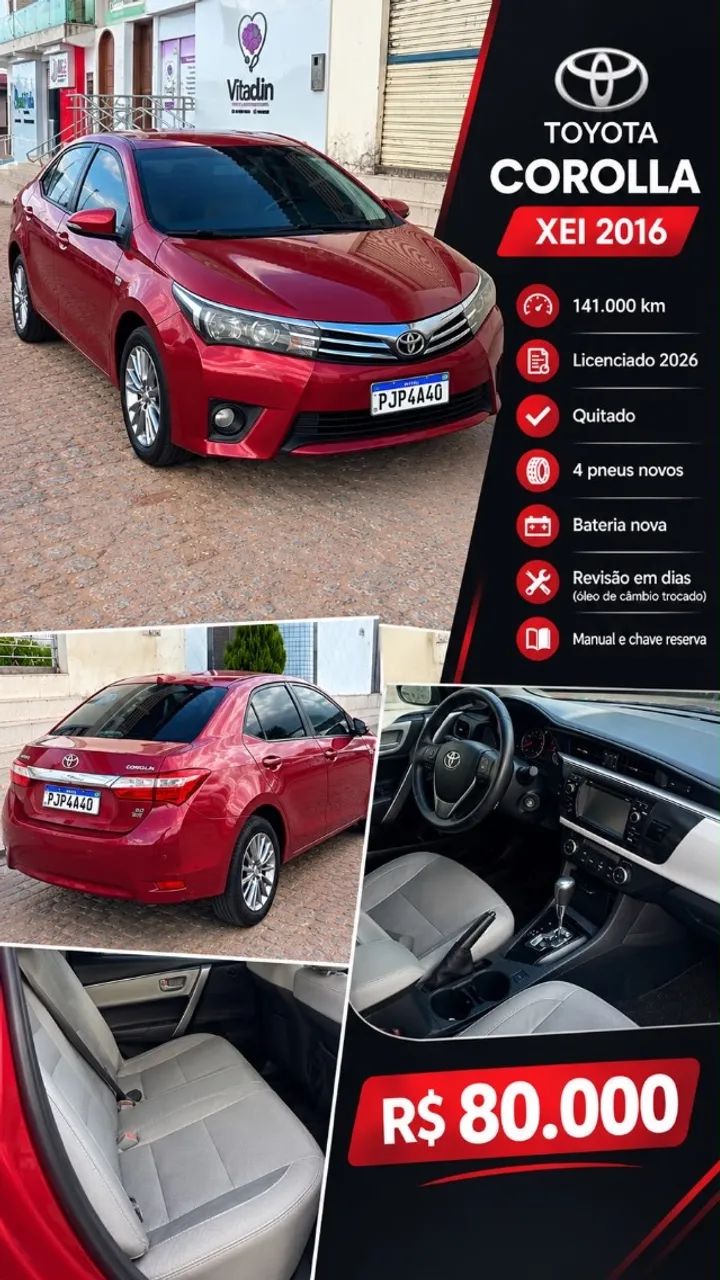 Toyota Corolla XEI 2.0 16V AT FLEX 2016